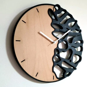 Moderné nástenné hodiny 38cm – drevo